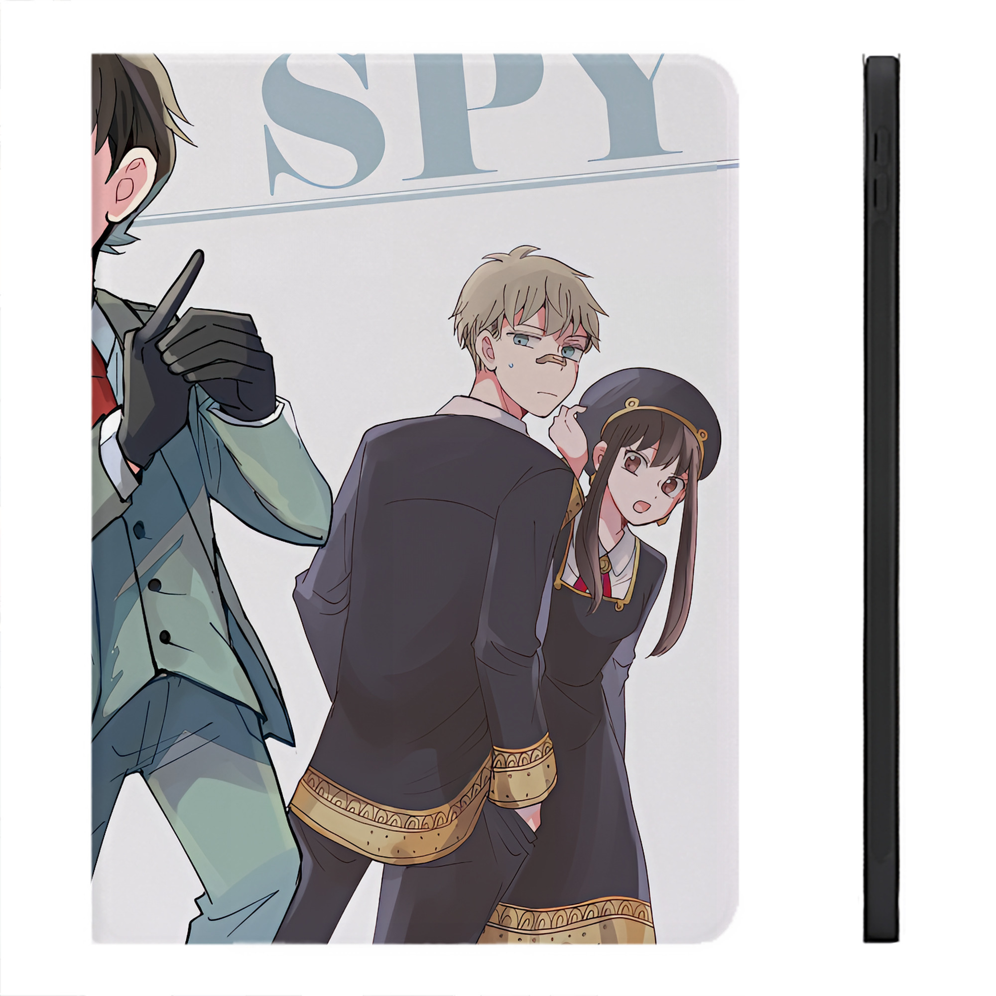 （画像用） SPY×FAMILY间谍家家酒 IPadケース ペンホルダー付き ブックスタイルデザイン